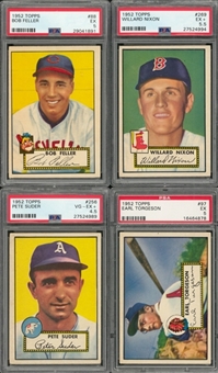 1952 Topps PSA-Graded Collection (7 Different) Including Feller